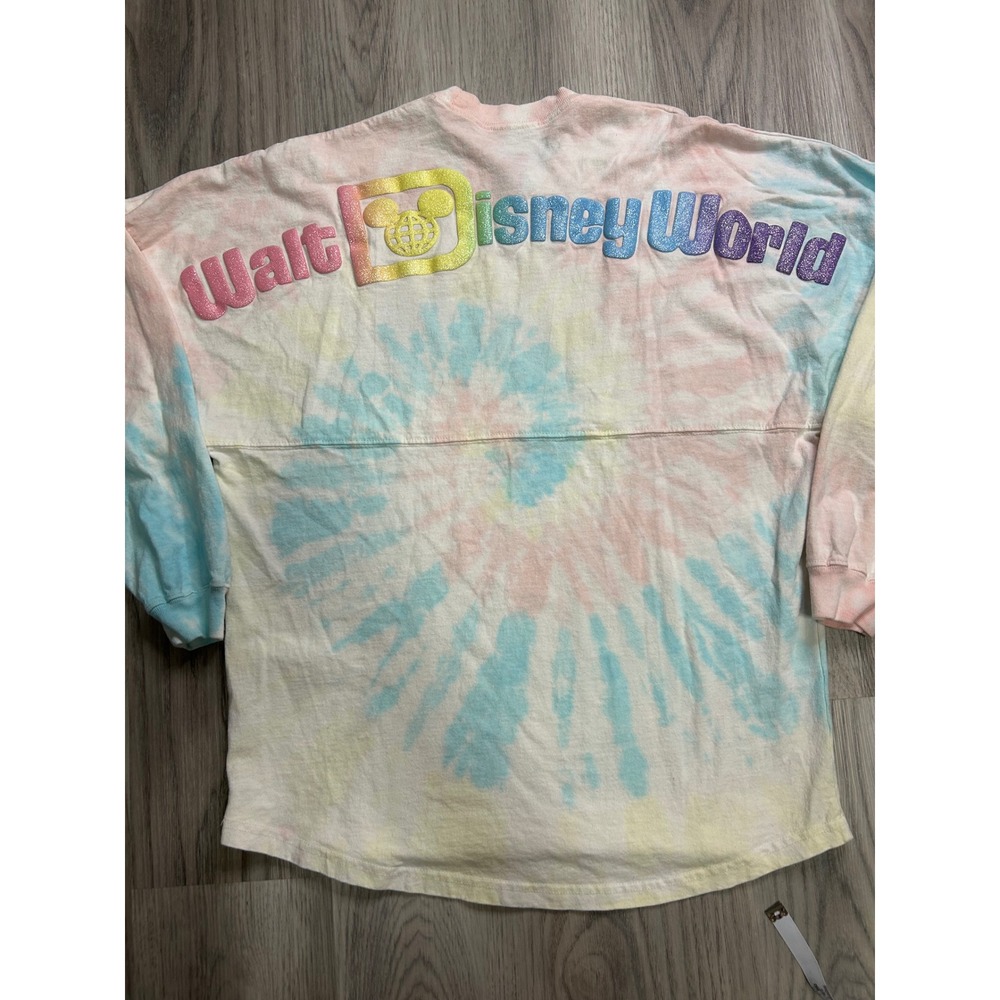 Walt Disney World‎ Tie Dye Spirit Jersey Est 1971 Rainbow Glitter Adult Size S
